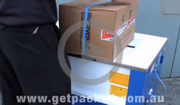 Semi-automatic strapping machine